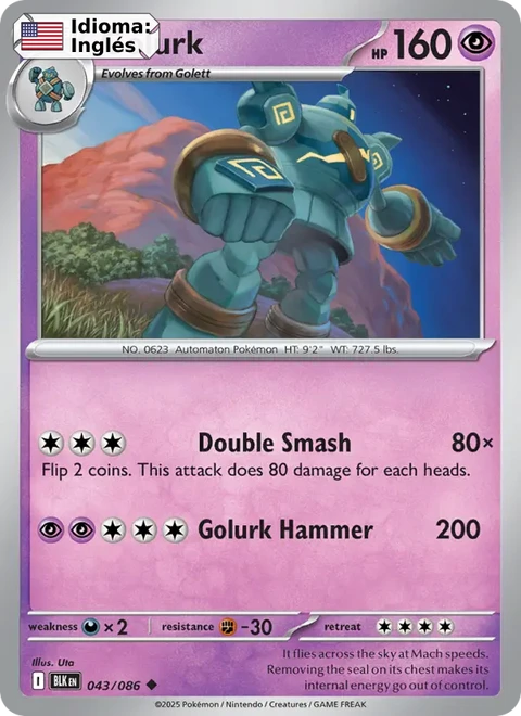 Golurk (043) — Black Bolt