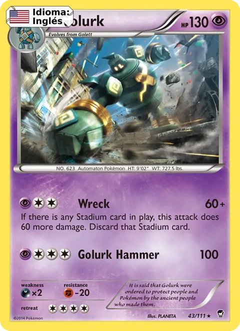 Golurk (43) — Furious Fists