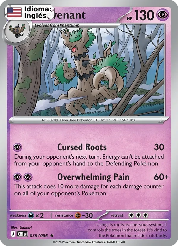 Trevenant (039) — Chaos Rising
