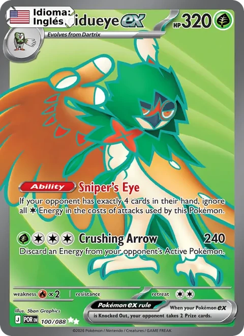 Decidueye ex (100) — Perfect Order