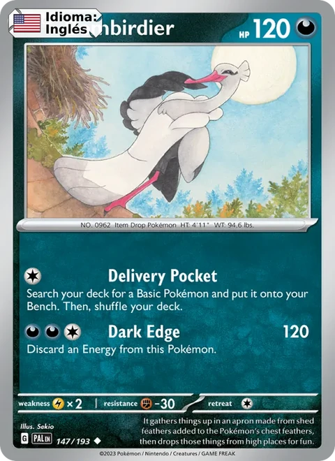 Bombirdier (147) — Paldea Evolved