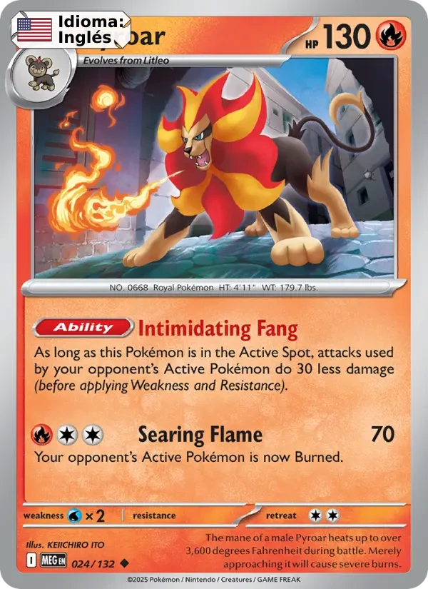 Pyroar (024) — Mega Evolution