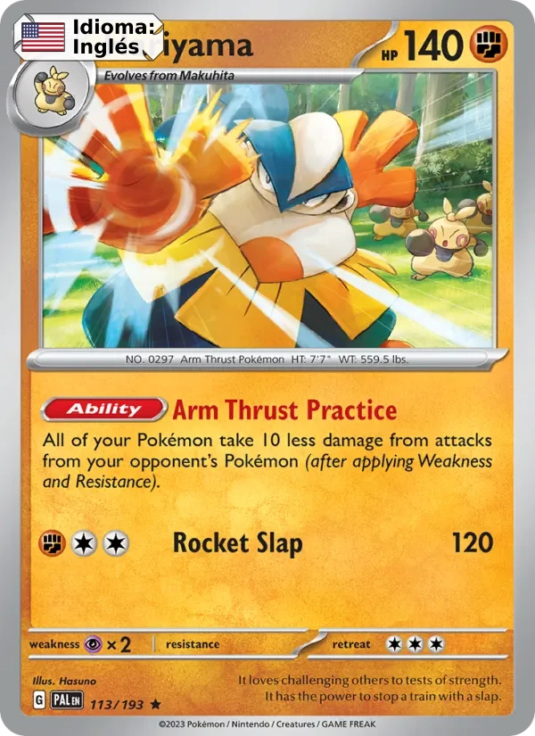 Hariyama (113) — Paldea Evolved