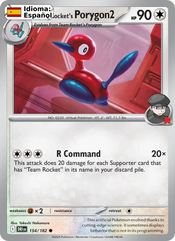 Team Rocket's Porygon2 (154) — Destined Rivals