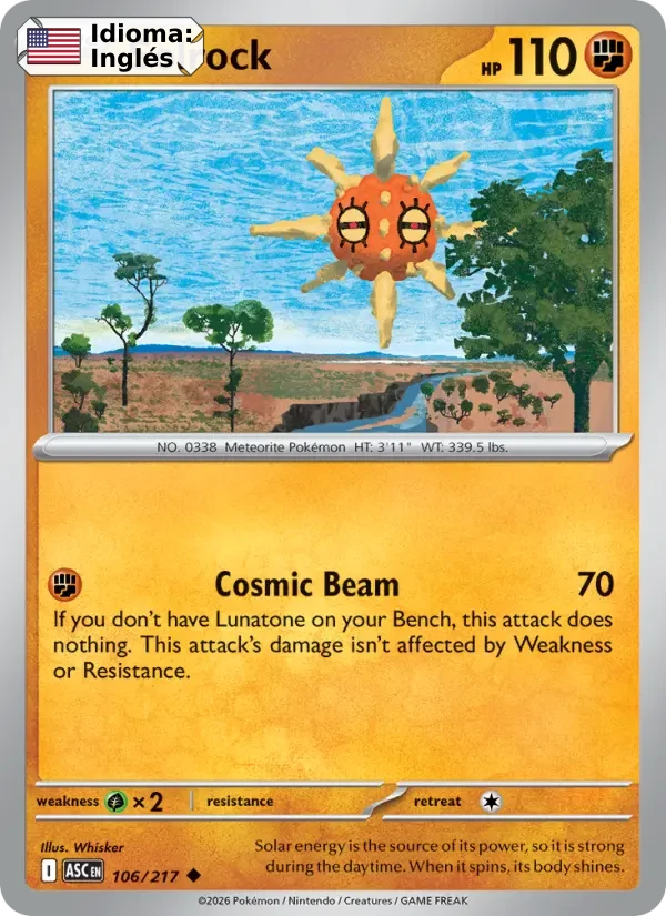 Solrock (106) — Ascended Heroes