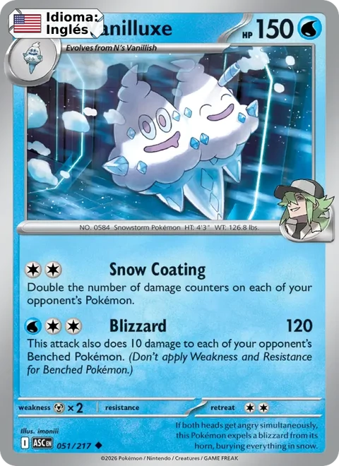 N's Vanilluxe (051) — Ascended Heroes