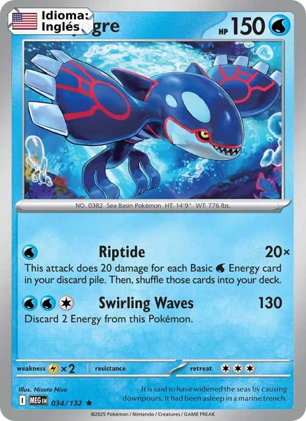 Kyogre (034) — Mega Evolution