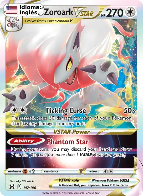 Hisuian Zoroark VSTAR (147) — Lost Origin