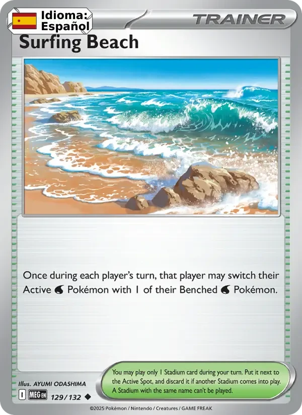 Surfing Beach (129) — Mega Evolution