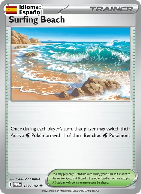 Surfing Beach (129) — Mega Evolution