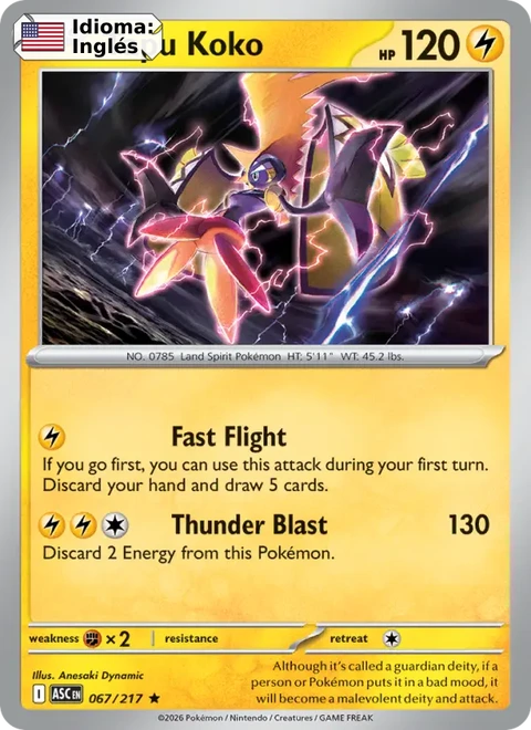 Tapu Koko (067) — Ascended Heroes