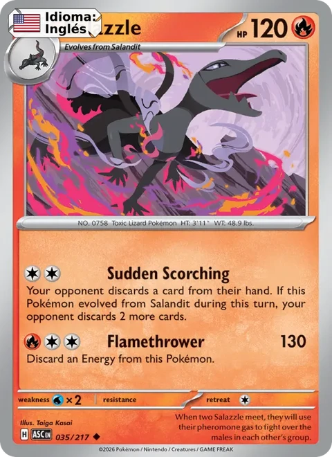 Salazzle (035) — Ascended Heroes