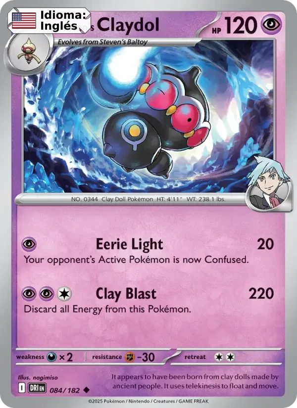 Steven's Claydol (084) — Destined Rivals