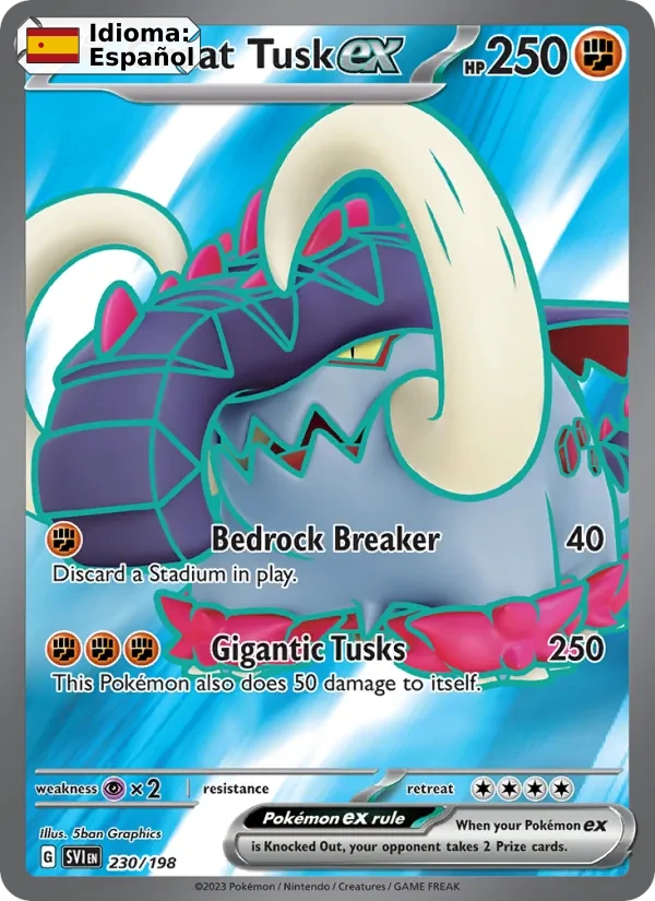 Great Tusk ex (230) — Scarlet & Violet