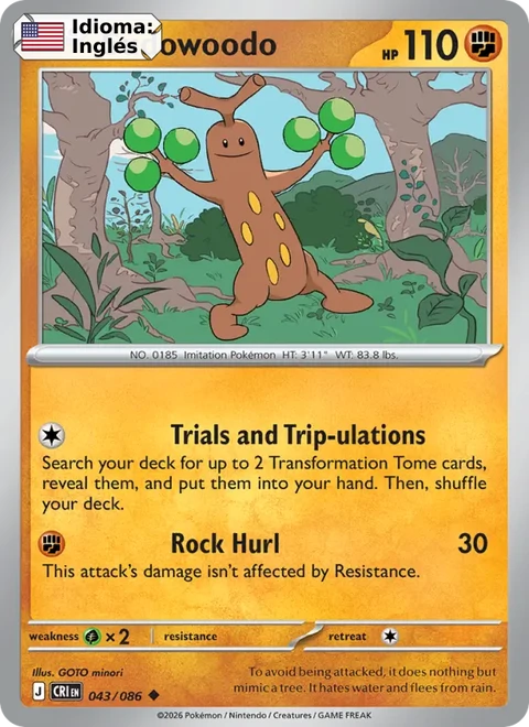 Sudowoodo (043) — Chaos Rising