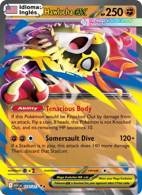 Mega Hawlucha ex (116) — Ascended Heroes