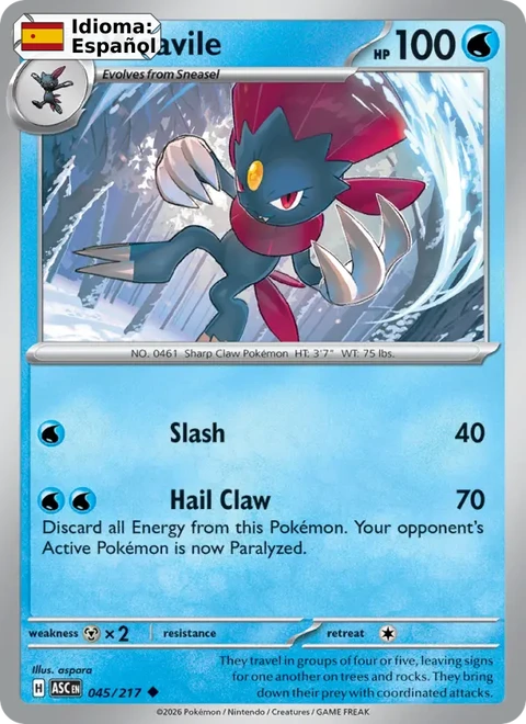 Weavile (045) — Ascended Heroes