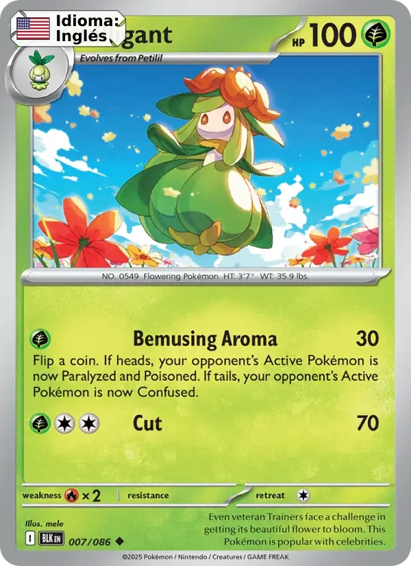 Lilligant (007) — Black Bolt