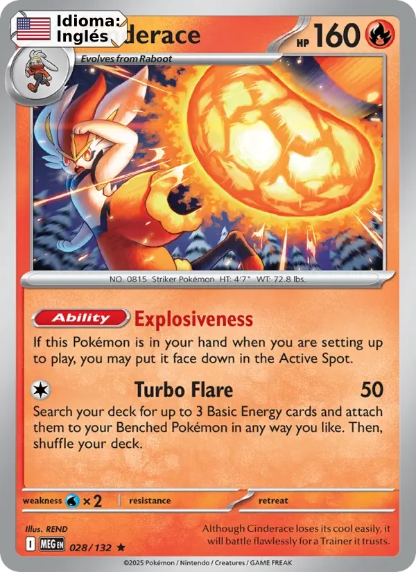 Cinderace (028) — Mega Evolution