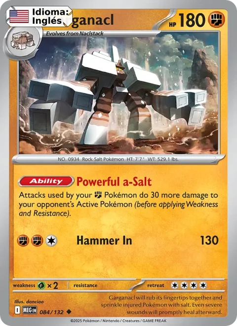 Garganacl (084) — Mega Evolution