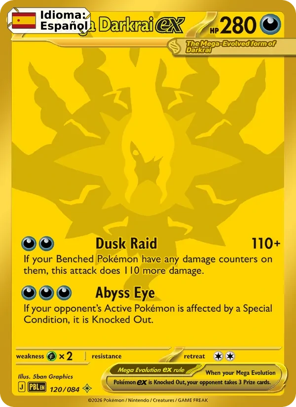 Mega Darkrai ex (120) — Pitch Black
