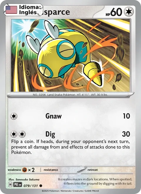 Dunsparce (079) — Prismatic Evolutions