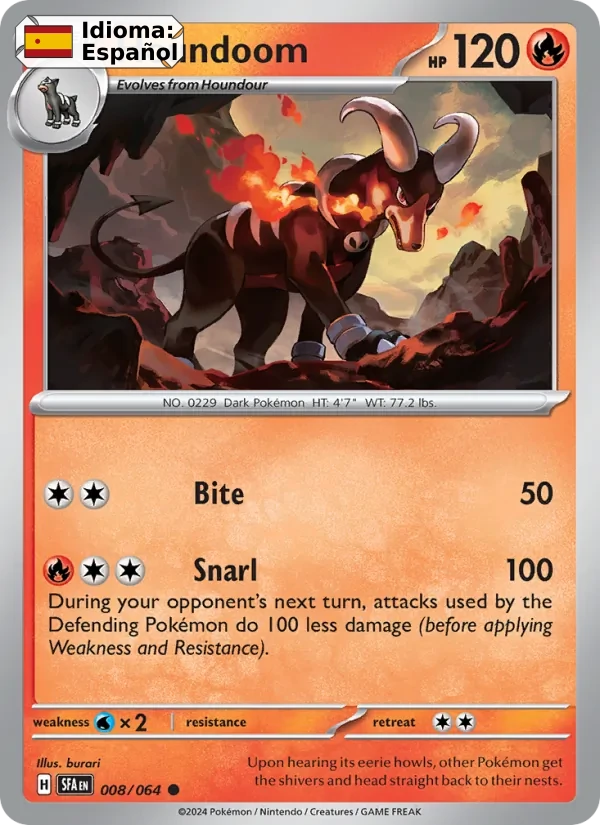 Houndoom (008) — Shrouded Fable