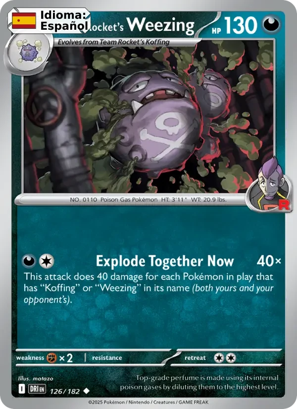 Team Rocket's Weezing (126) — Destined Rivals