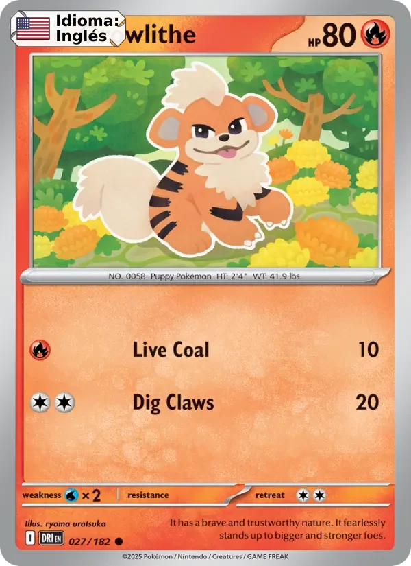 Growlithe (027) — Destined Rivals