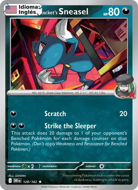 Team Rocket's Sneasel (128) — Destined Rivals