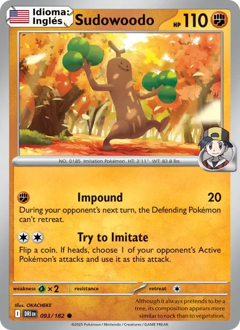 Ethan's Sudowoodo (093) — Destined Rivals