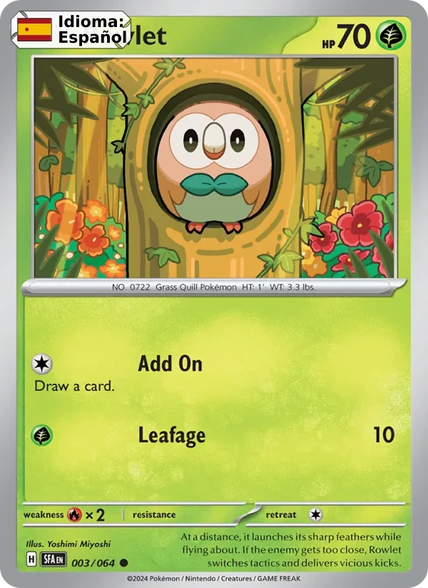 Rowlet (003) — Shrouded Fable