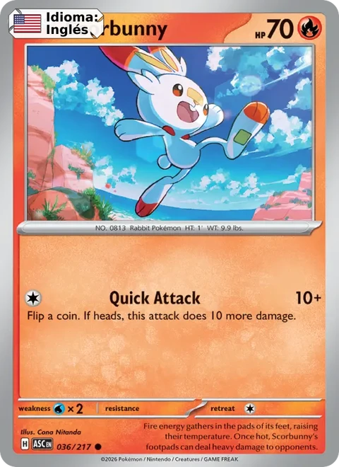 Scorbunny (036) — Ascended Heroes