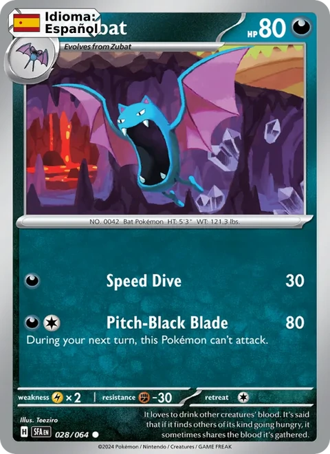 Golbat (028) — Shrouded Fable