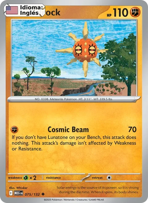 Solrock (075) — Mega Evolution