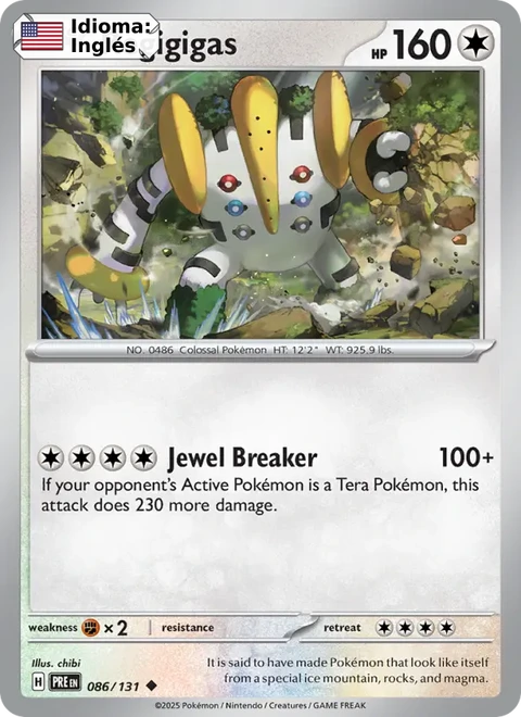 Regigigas (086) — Prismatic Evolutions