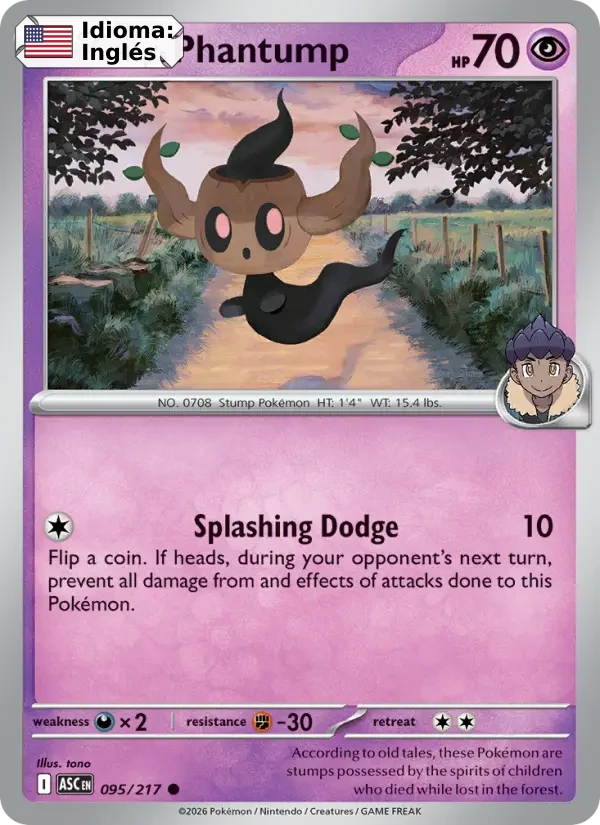 Hop's Phantump (095) — Ascended Heroes