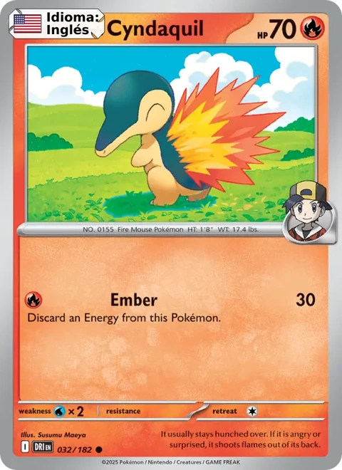 Ethan's Cyndaquil (032) — Destined Rivals