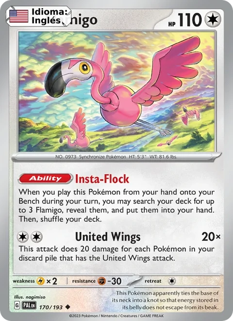 Flamigo (170) — Paldea Evolved