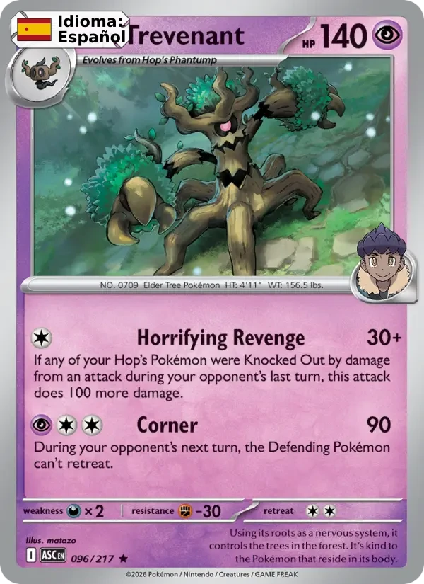 Hop's Trevenant (096) — Ascended Heroes