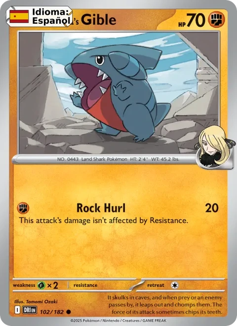Cynthia's Gible (102) — Destined Rivals