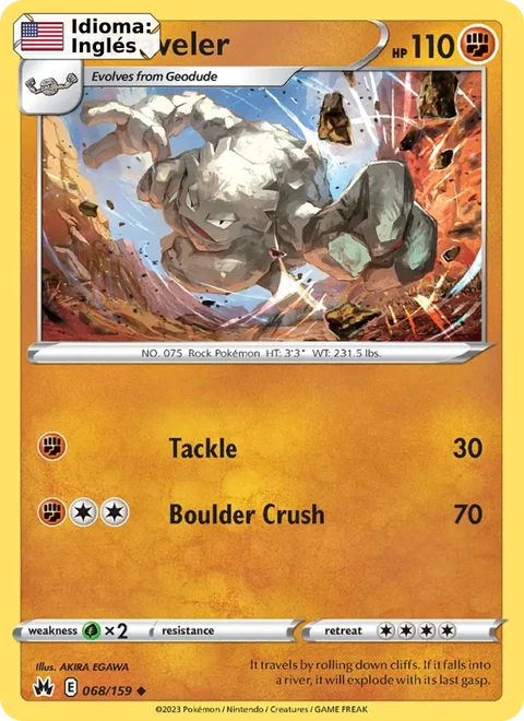 Graveler (068) — Crown Zenith