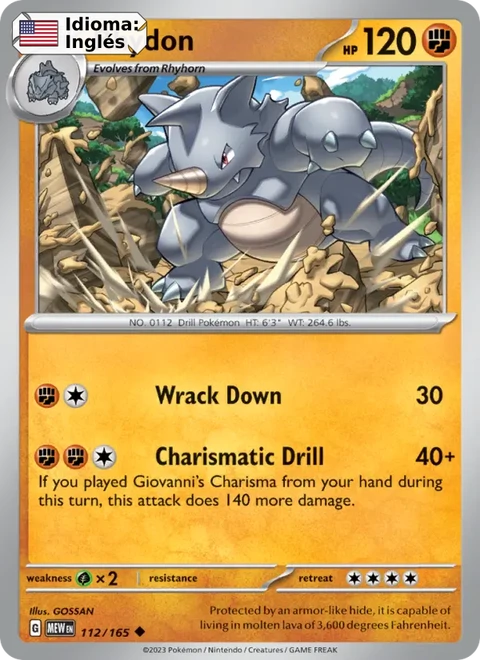 Rhydon (112) — 151