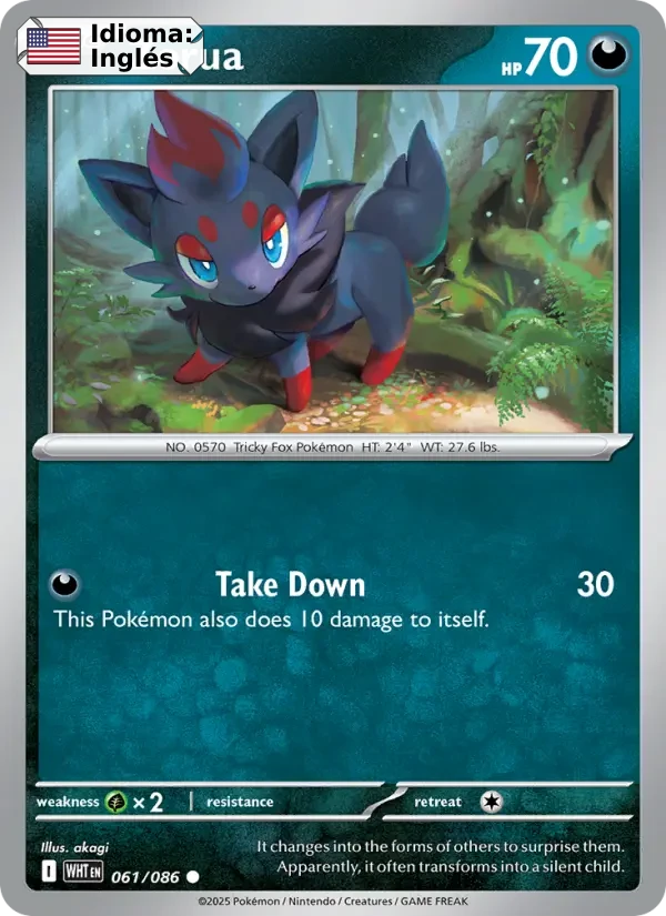 Zorua (061) — White Flare
