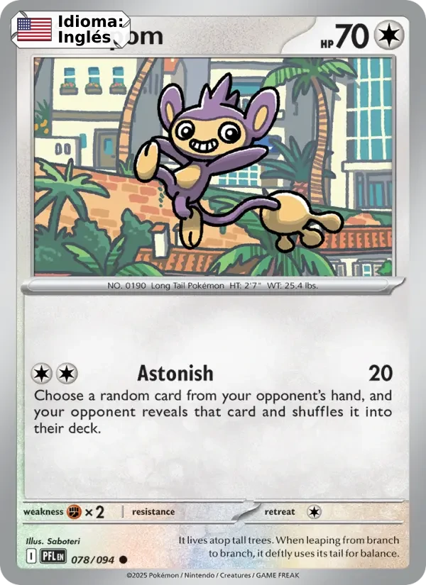 Aipom (078) — Phantasmal Flames