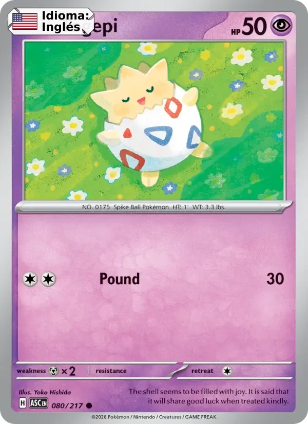 Togepi (080) — Ascended Heroes