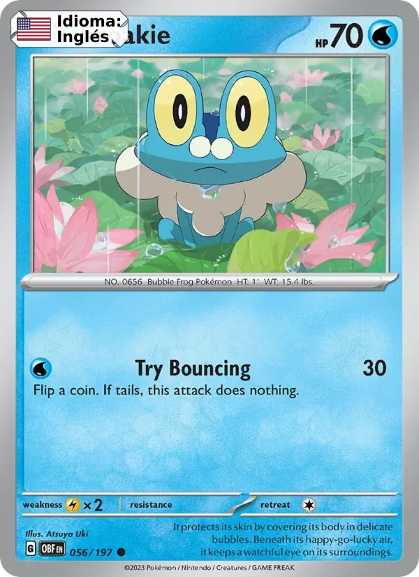 Froakie (056) — Obsidian Flames