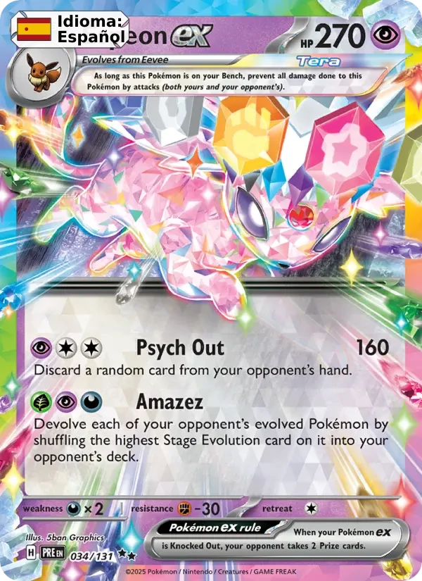 Espeon ex (034) — Prismatic Evolutions