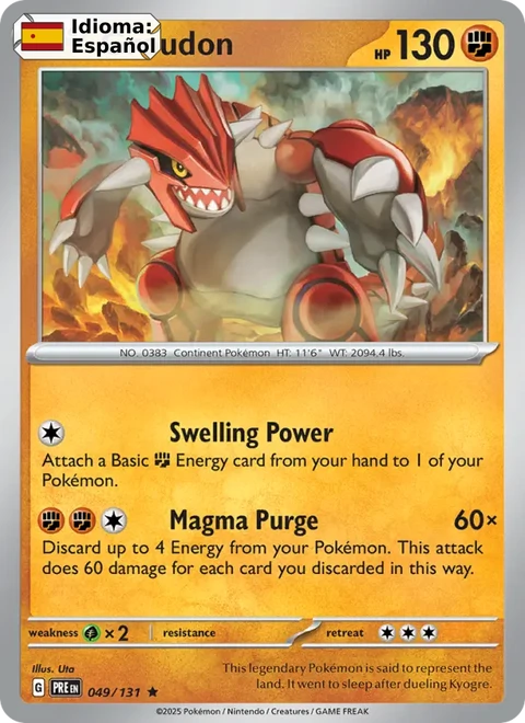 Groudon (049) — Prismatic Evolutions