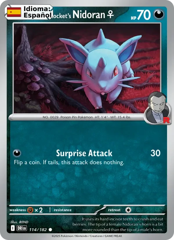 Team Rocket's Nidoran♀ (114) — Destined Rivals